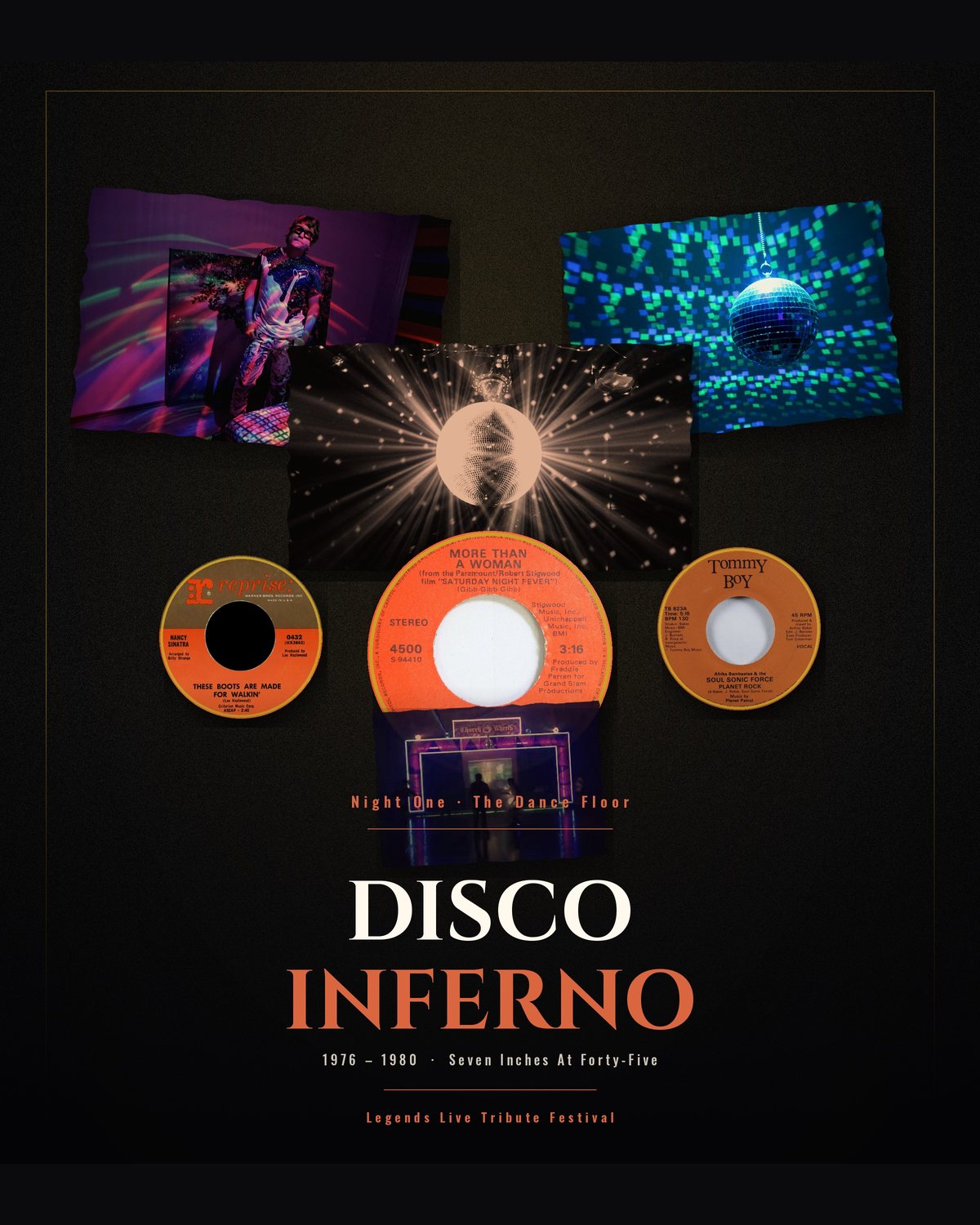 Disco Inferno collage