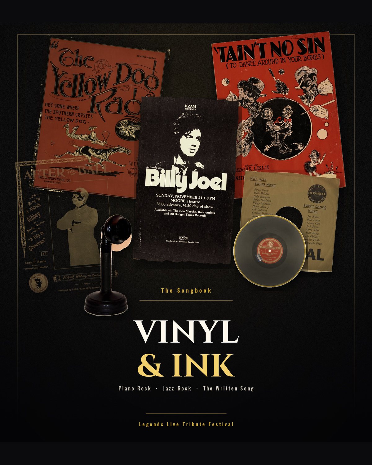 Vinyl & Ink collage
